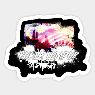 Kuala Lumpur Malaysia Spray Paint Sticker